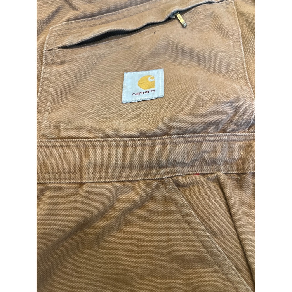 Vintage Carhartt Insulated Coveralls Mens 42 Short Duck Brown Quilt Lined USA